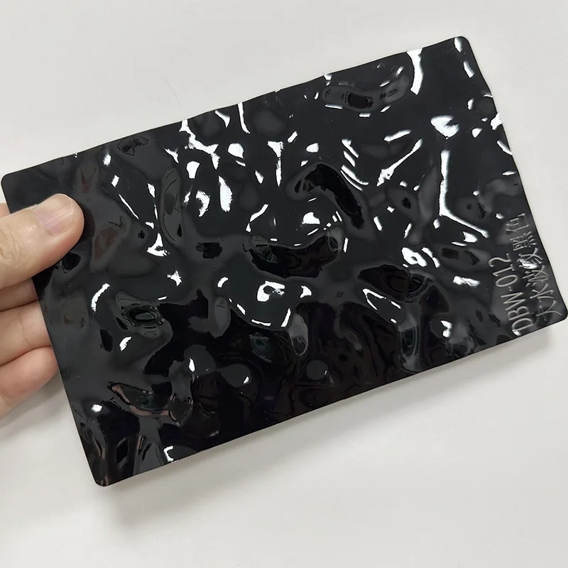 पीईटी वाटर रिपल कार्बन क्रिस्टल वाल प्यानल